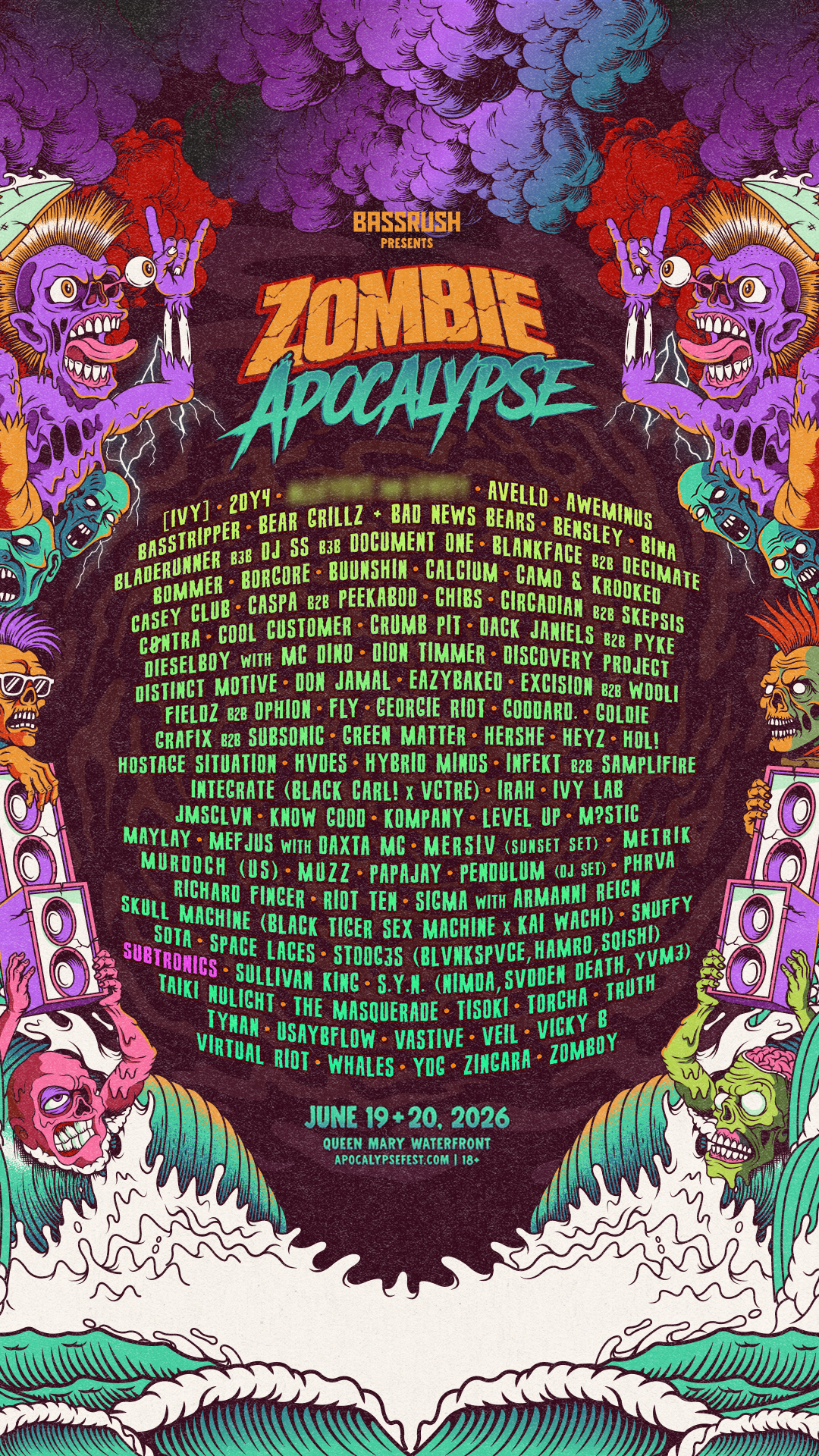 Subtronics Set to Headline Massive Phase 3 Reveal for Zombie Apocalypse 2026